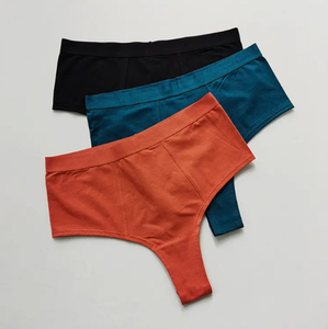 Lencería Sexy, Bikini de Punto Transpirable, Bragas para Mujer, Spandex/Poliéster, Ropa Interior Ecológica Personalizada, Precio al por Mayor - Product Image 1