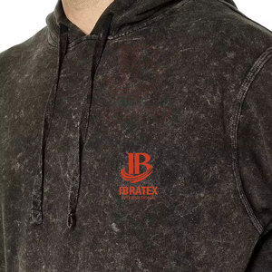 Chándal de invierno para hombre, elegante, con capucha, corte regular, lavado ácido, estampado, ligero, para uso en exteriores, 100% algodón, hecho en Pakistán - Product Image 2
