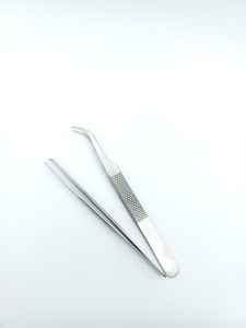 Pinzas de extensión de pestañas de calidad premium, KHADMI IMPEX con punta de fibra, rectas y curvas, y pinzas para pestañas de volumen. - Product Image 6