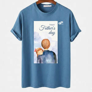 Camiseta Happy Father Day para hombre con estampado moderno, corte relajado y material suave para uso diario - Product Image 1
