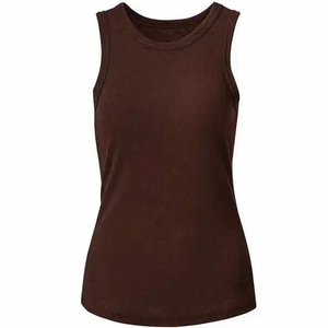 Camisetas de Tirantes Deportivas 100% Algodón para Mujer, Ropa de Gimnasio, Fitness, Alta Calidad, Impresión de Logotipo Personalizado - Product Image 6