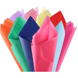 Set di 80 Fogli di Carta Velina 50x50 cm Colori Assortiti per Lavori di Carta che Coprono la Maggior Parte delle Misure Necessarie - Product Image 1
