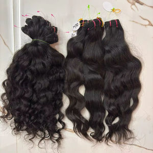 Extensiones de Cabello Humano Indio Virgen 100% Sin Procesar, Paquetes de Cabello de Templo, Precio de Fábrica al Por Mayor - Product Image 1