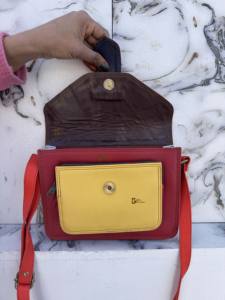 Nuevo Bolso de Mano de Moda para Mujer, Bolso de Cuero Reciclado Multicolor, Bolso de Hombro de Cuero Genuino Elegante para Mujer - Product Image 6