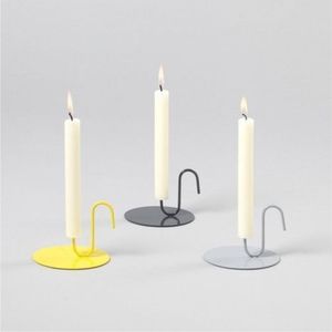 Support à bougie en métal style Memphis en gros |   Porte-bougie en fer forgé esthétique et coloré |   Décoration d'intérieur géométrique créative - Product Image 1