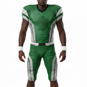 Uniforme de Fútbol Americano Personalizado de Alta Calidad OEM/ODM, Diseño Sublimado, Transpirable, Corto, Acolchado, 100% Poliéster, Color Sólido - Product Image 6