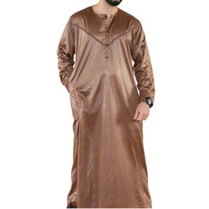 Abaya Thobe Kaftan Musulman Brillant de Luxe pour Hommes, Style Dubaï Marocain 2026, Robe Longue Grande Taille en Tissu Tricoté Respirant à Séchage Rapide - Product Image 1