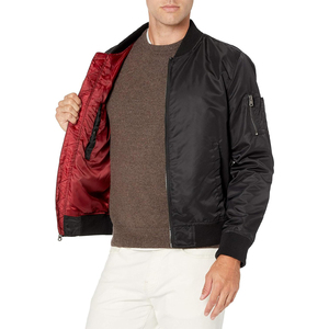 Chaqueta de vuelo para hombre, cortavientos, cálida para invierno, acolchada, fina, tipo bomber. - Product Image 4