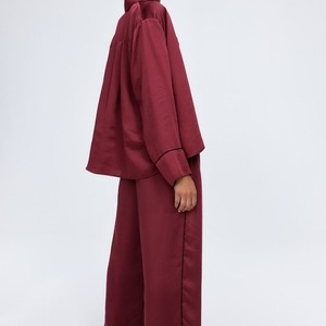 Peignoirs de détente en satin 100 % coton respirant pour femme, colorés, imprimés sur mesure, à manches longues, pleine longueur, épais, pour femme - Product Image 1