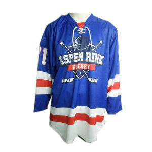 Venta al por Mayor de Camisetas de Hockey sobre Hielo Sublimadas con Diseños de "Costuras Falsas" para Ligas Económicas, Precio de Fábrica - Product Image 3