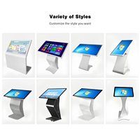 Kiosque d'affichage à écran tactile horizontal, moniteur LCD commercial, fournisseur de kiosque numérique interactif