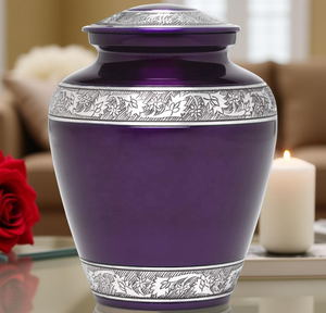 กล่องใส่เถ้ากระดูกสีดำสำหรับผู้ใหญ่ของที่ระลึกใส่เถ้ากระดูกโลหะโกศสไตล์อเมริกัน - Product Image 4