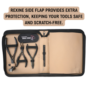 Kit d'outils premium pour extensions de cheveux noirs avec pince à presser le ruban adhésif, pince à retirer les micro-anneaux, pinces à cheveux, peigne, aiguilles - Product Image 5