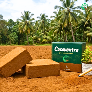 Bloc de coco peat écologique à faible EC, 5 kg, haute expansion 70L pour hydroponie, culture en serre, support de culture pour fleurs, agriculture commerciale - Product Image 1
