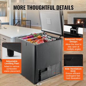 Congelatore orizzontale compatto da 153 L (5,4 Cu.ft) con 2 cestelli rimovibili, apertura superiore, a batteria, autoportante - Product Image 6