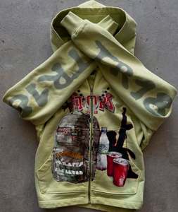Sweats à capuche 100 % coton brodés, tendance, avec logo personnalisé, marque privée, commandes en gros pour l'automne - Product Image 1