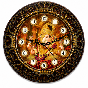 Large Luxury Decorative <b>Wall</b> <b>Clock</b> Quartz Analog Single Face 30mm Thick Plastic & Glass Plate Promotional Living Room Hanging - Product Image 6