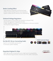 [AITC KINGSMAN] RAM de jeu RGB DDR5 16 Go x 2 6000 MHz pour Intel XMP et AMD EXPO - Stock disponible