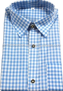 ชายดั้งเดิม Trachten เสื้อบาวาเรีย Oktoberfest-Trachten Herren Hemden - Product Image 3
