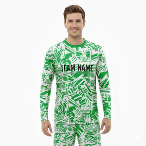 เสื้อยืดแขนยาวพิมพ์ซับลิเมชันตามสั่งเครื่องแต่งกายสั่งแบบกำหนดเองได้ - Product Image 3