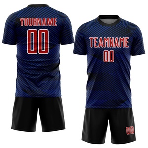 Camiseta Exclusiva de Equipo de Fútbol, Tejido Interlock, Ropa Deportiva de Alto Rendimiento, Logotipo, Nombre y Número del Equipo Personalizados, Venta al Por Mayor - Product Image 1