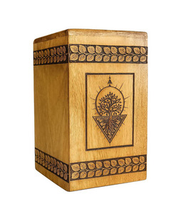 Urnes funéraires en bois pour cendres humaines adultes, personnalisables - Product Image 1