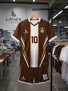 High Quality Sublimated Soccer Uniform Set Custom Men Football Jersey <b>Shorts</b> Teamwear Quick Dry Sports Apparel OEM Supplier - Product Image 5