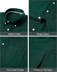Chemise Oxford Homme Uni Décontractée à Col Boutonné Manches Longues avec Poche 2026 Vanguard Executive Edition - Product Image 4