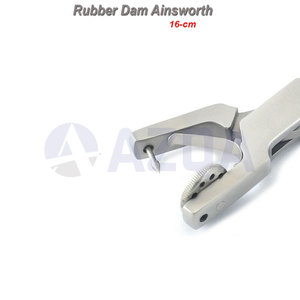 Pinzas Perforadoras de Goma Ainsworth de Acero Inoxidable para Procedimientos Endodónticos y Restaurativos - Product Image 2