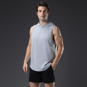 Breathable Quick Dry Cutout Sports tank Top Men Training Compression <b>Tight</b> tank Tops for Basketball Gym Fitness Running - Product Image 3