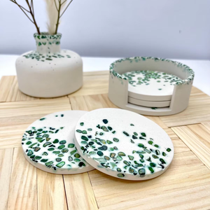 High Quality Luxury Stone Design Resin Coasters <b>Set</b> of <b>4</b> Pcs <b>for</b> Restaurant and Home <b>Dining</b> <b>Table</b> Decoration <b>for</b> Wedding Party - Product Image 1