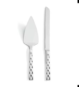 Exclusive Living Cake Cutting Set Metal Knife and Server Stainless Steel Dessert Serving <b>Tools</b> - Product Image 1