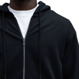 Sudadera con Capucha Personalizada para Hombre, con Cierre Completo, Mezcla de Algodón, Forro Polar Suave, Fabricante de Ropa Personalizada OEM ODM - Product Image 3