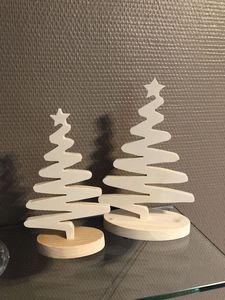 Decorative Wooden Christmas <b>Tree</b> for Holiday Home Décor, Handmade Natural Wood Christmas <b>Tree</b> <b>Ornament</b>, Rustic Tabletop - Product Image 4