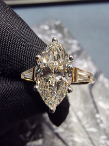 Modern 8K Yellow Gold IGI Certified Prong Setting Diamond Engagement <b>Ring</b> Bright Polished Wedding Band Jewelry Gift for Everyday - Product Image 6