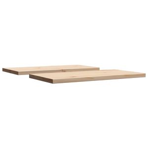 Ensemble de 2 plateaux de table en pin massif naturel de taille moyenne pour salle à manger, plateaux de table artisanaux - Product Image 5