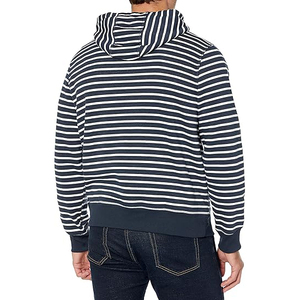 Sudadera con Capucha y Cierre de Cremallera para Hombre, Diseño a Rayas, Corte Regular, Estilo Casual para Otoño, 100% Algodón Tejido Transpirable - Product Image 3