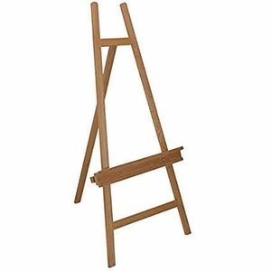 Wooden <b>Easel</b> <b>Stand</b> Floor Mount Indoor Durable Rustic Design Living Room Furniture Decor Rectangle Shape - Product Image 2