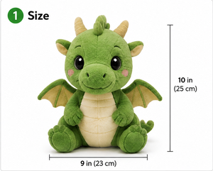 Lindo Peluche de Dragón, Juguete de Peluche de Dibujos Animados, Muñeco de Dragón Kawaii para Bebés, Regalo para Niños, Juguete de Peluche Súper Suave para Abrazar - Product Image 2