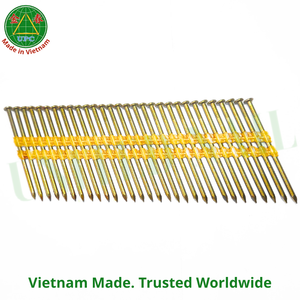 3'' x 0.131 Steel Plastic Strip <b>Nails</b> with Smooth Shank & Flat Head Style From Vietnam Factory | Clavos en tira plástica - Product Image 6