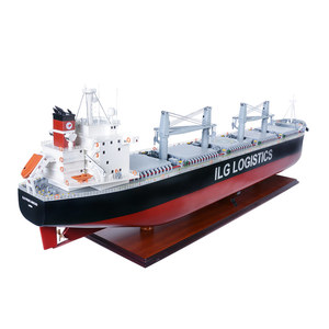 Modelo Clásico de Buque de Carga a Granel, Barco Marítimo Rectangular de Madera Hecho a Mano, Ecológico, Colección de Patrones de Naturaleza Muerta - Product Image 3