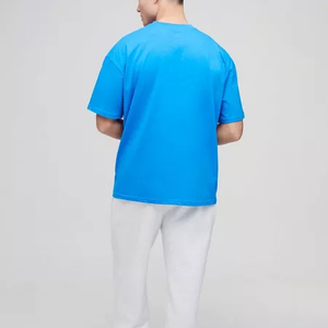 Nueva Camiseta Deportiva Personalizada para Gimnasio, 60% Algodón, 40% Poliéster, Lisa, Suave, Deportiva, Talla Grande, para Hombre - Product Image 5