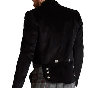 Chaquetas de Kilt Modernas de Lana Tweed Estilo Príncipe Charlie Personalizadas para Hombre, Chaqueta de Kilt Escocesa al por Mayor con Chaleco - Product Image 2
