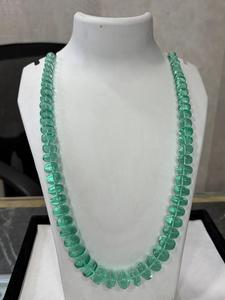 Collier ras-de-cou vert émeraude en perles rondelles, pierre synthétique, 1 brin, bijou pour cadeau de boutique - Product Image 5