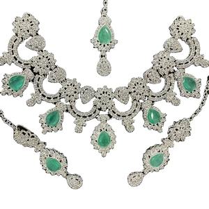 Nouvelle conception de bijoux de mariage traditionnels de style pakistanais et indien pour femmes, produit le plus vendu, fabriqué en acier inoxydable - Product Image 1