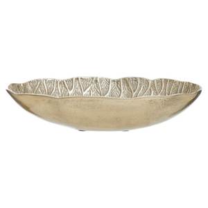 Frutero de Aluminio Pulido Dorado, Decorativo, con Forma de Hoja, de Lujo, Hecho a Mano, Centro de Mesa para Fiestas - Product Image 2