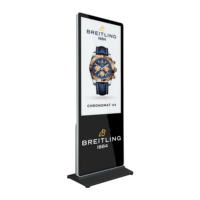 Afficheur numérique sur pied ultra-fin et kiosque totem à haute luminosité pour la signalisation de vente au détail CE FCC RoHS