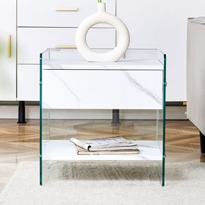 <b>Bedside</b> Table with Drawers Nightstands Product - Product Image 3