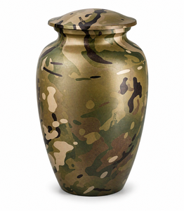Marble Swirl Cremation Urn <b>Memorial</b> Picture Sticker with Enamel Cremation Urn for Human Funeral Ashes - Product Image 5