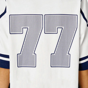 Camiseta de Fútbol Americano de Malla Oversize Personalizada de Alta Calidad, Estampado Unisex Estilo Urbano, Top Deportivo Transpirable, OEM al por Mayor para Compradores de EE. UU. - Product Image 3